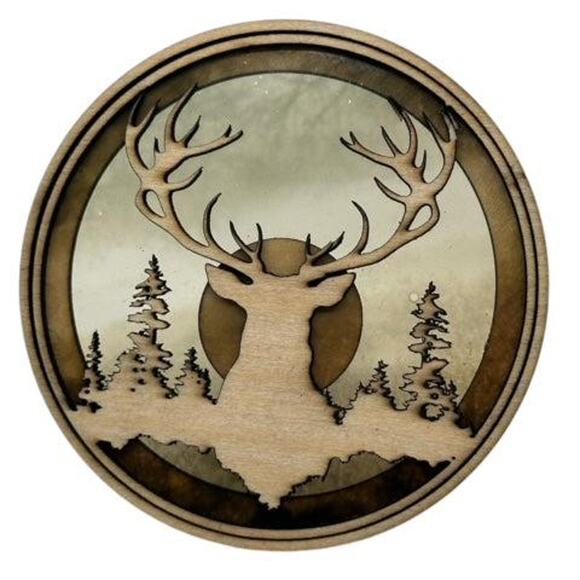 Hunting Hunters Deer Bull Custom Car Air Freshener Laser Engraved Vent Clip On - Picture 1 of 7